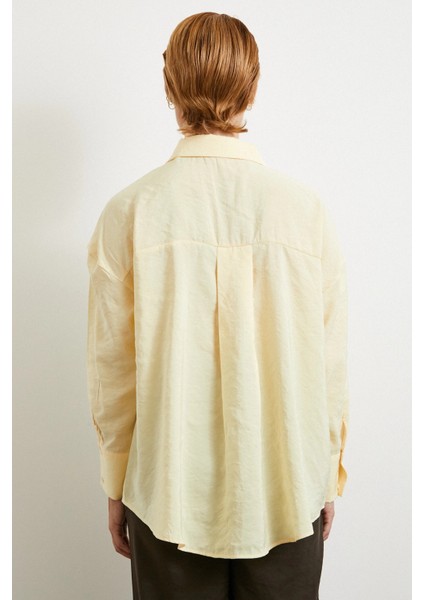 Basic Modal Gömlek Sarı modelleri