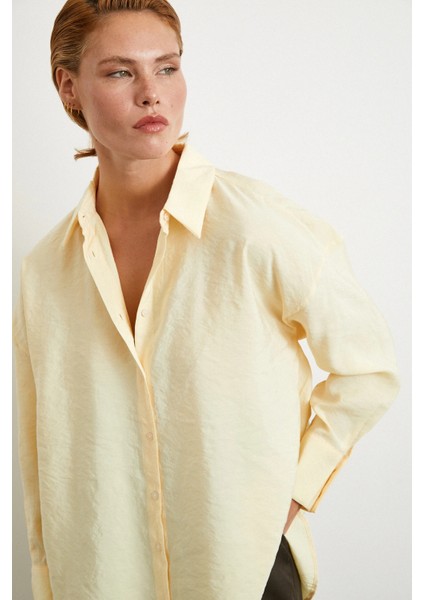 Basic Modal Gömlek Sarı indirimleri