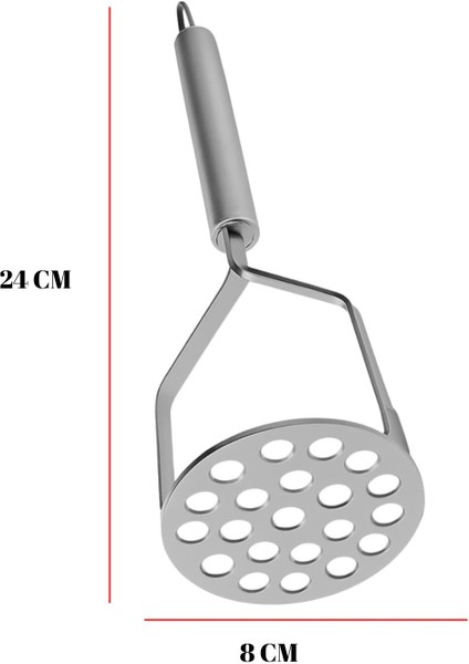 24 cm Çelik Patates Ezici & Çok Amaçlı Ezici fiyatları