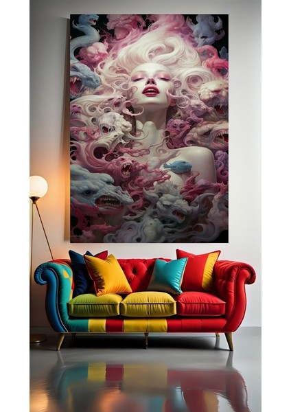 Canavarın Güzelliği V1 Ev Duvar Salon Güzellik Salonu Ofis Dükkan Dekarasyon Kanvas Tablo