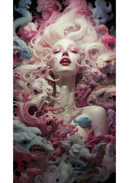 Canavarın Güzelliği V1 Ev Duvar Salon Güzellik Salonu Ofis Dükkan Dekarasyon Kanvas Tablo fiyatları