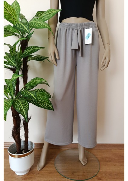 Kadın Yumuşak Dokulu Geniş Paça Pantolon fırsatları