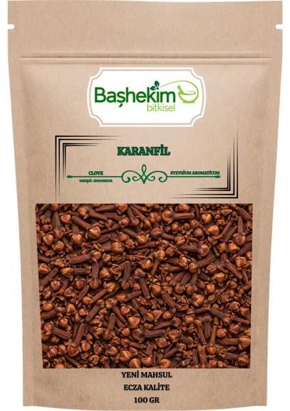 Karanfil Tane Iri Başlı Yeni Mahsul Ecza Kalite Şifahen Kullanıma Uygun Seçilmiş 100 gr