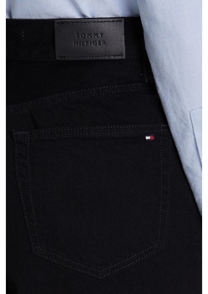 % 100 Pamuk Wide Leg Yüksek Bel Geniş Paça Jeans Bayan Kot Pantolon WW0WW48254 1by fırsatları