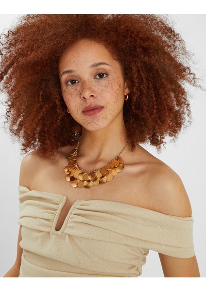 Pullu Kolye Gold modelleri