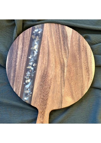 Akasya Yuvarlak Kesme Tahtası TR-1125