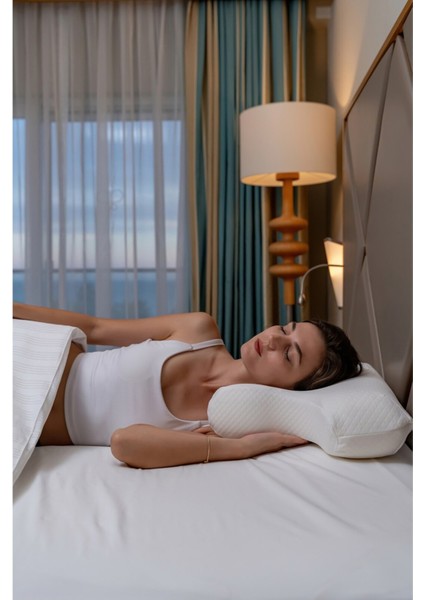 Ergonomik Ortopedik Çift Taraflı Boyun Destekli Uyku Yastığı fırsatları