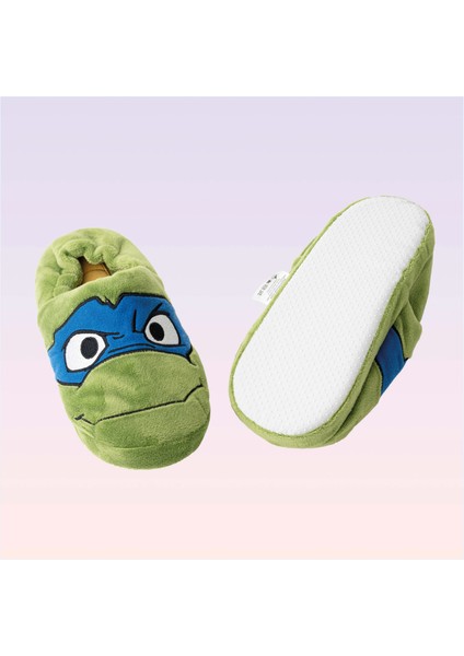 Genç Mutant Ninja Kaplumbağalar Leonardo Figürlü Peluş Terlik modelleri
