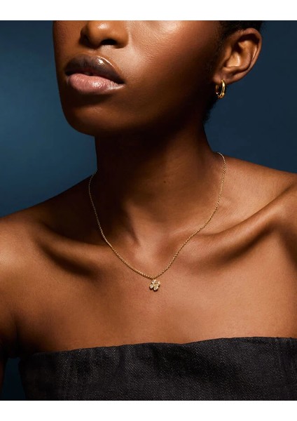 Z Yonca Kolye Altın Kaplama modelleri