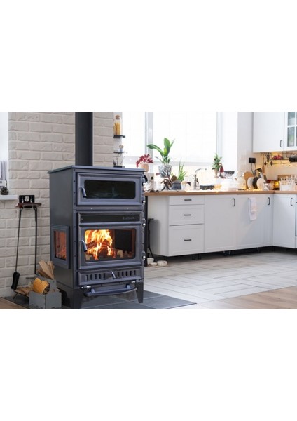 S-107-3D Dik Fırınlı Şömine