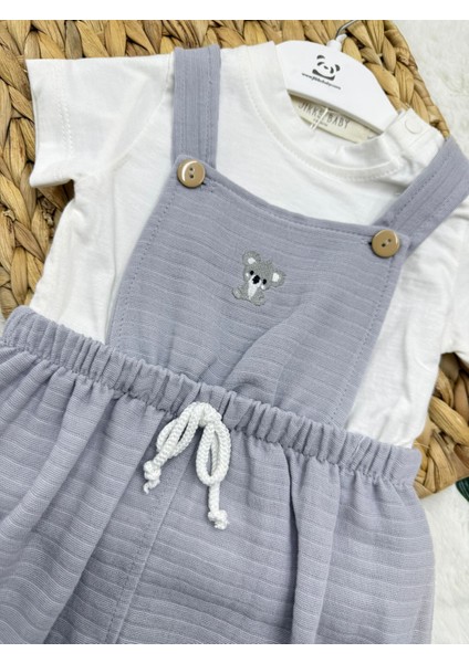 Erkek Bebek Pamuklu Müslin Salopet - Tulum fiyatları