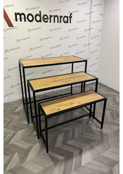 Üçlü Merdiven Büyük Boy Siyah Stand fırsatları