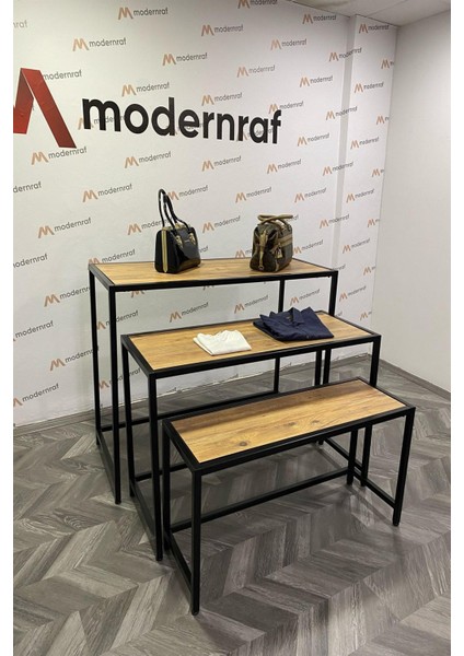 Üçlü Merdiven Büyük Boy Siyah Stand indirimleri