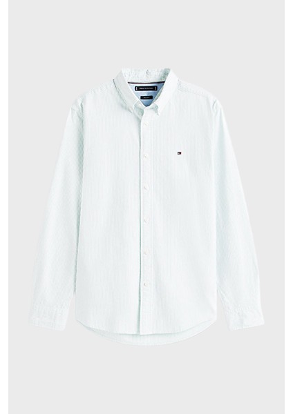 % 100 Pamuk Regular Fit Çizgili Gömlek Erkek Gömlek MW0MW36238 0cf fırsatları