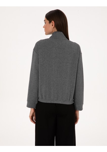 Kadın Gri Oversize Sweatshirt 50309089-VR024 indirimleri