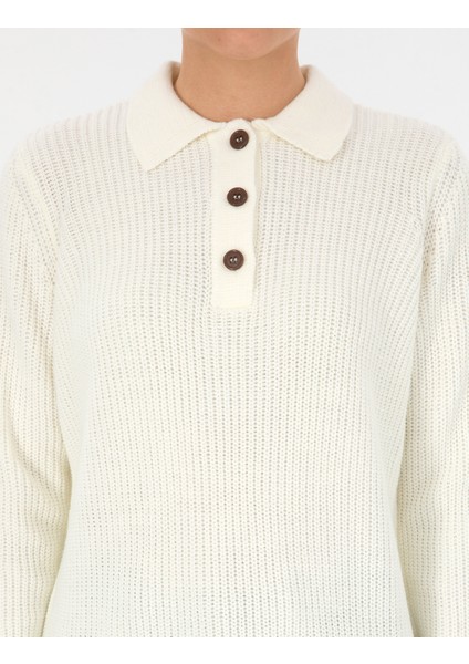 Kadın Bej Regular Fit Kazak 50316328-VR011