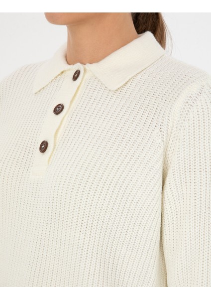 Kadın Bej Regular Fit Kazak 50316328-VR011