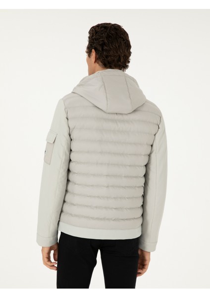 Erkek Taş Kapüşonlu Ince Kapitone Mont 50292323-VR049 indirimleri