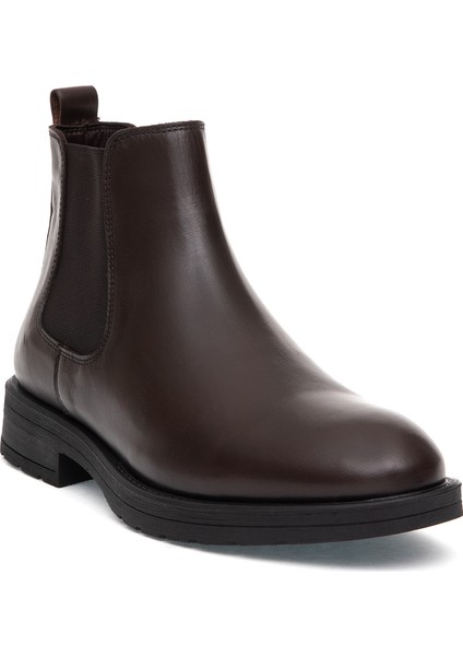 Erkek Kahverengi %100 Deri Kauçuk Taban Chelsea Bot 50318873-VR029 modelleri