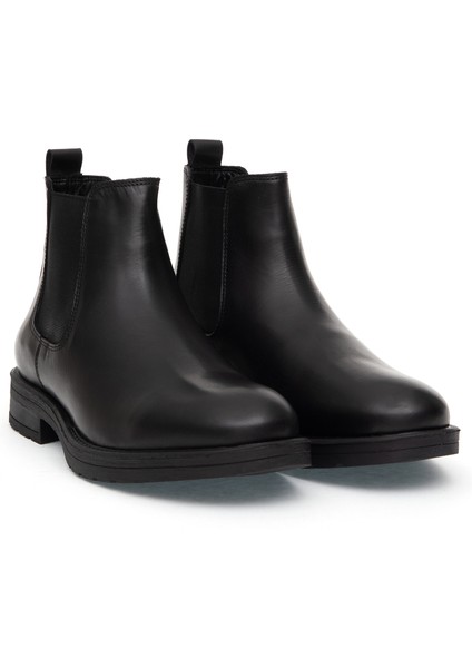 Erkek Siyah %100 Deri Kauçuk Taban Chelsea Bot 50318873-VR046
