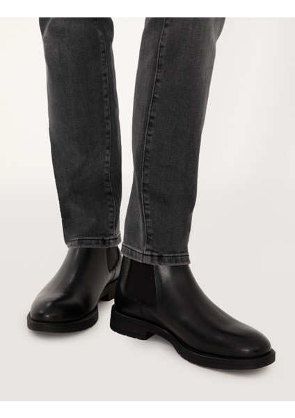 Erkek Siyah %100 Deri Kauçuk Taban Chelsea Bot 50318873-VR046