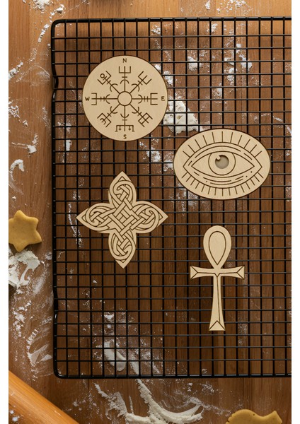 Viking Seti Kurabiye Kalıbı, Hamur Şekillendirici, Bisküvi Kalıbı, Kolay Kesim Ucu fiyatları