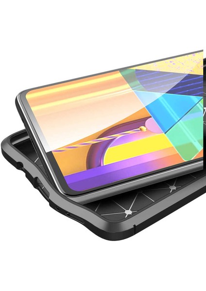 Galaxy M51 Kılıf Omsy Niss Silikon Kapak-Lacivert fırsatları