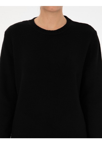 Kadın Siyah Comfort Fit Kazak 50316310-VR046