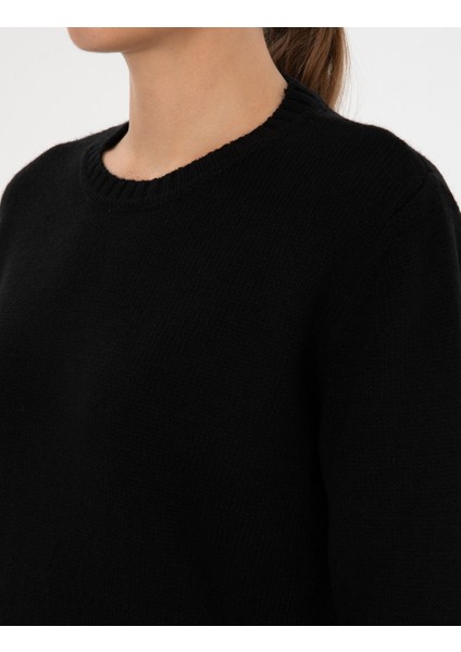 Kadın Siyah Comfort Fit Kazak 50316310-VR046