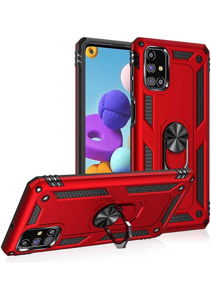 Galaxy M31S Kılıf Omsy Vega Kapak-Mavi fırsatları