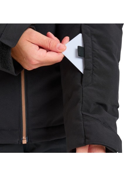 Snowyhill Puffy Jk Kadın Siyah Snowboard Ceketi modelleri