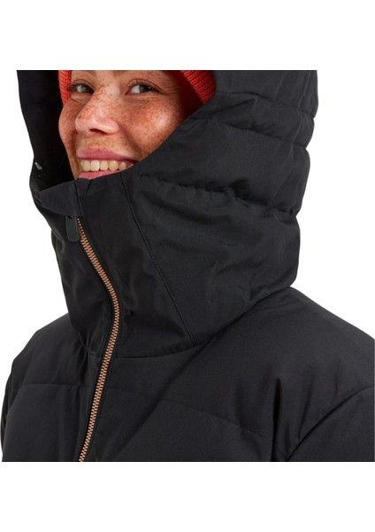 Snowyhill Puffy Jk Kadın Siyah Snowboard Ceketi indirimleri