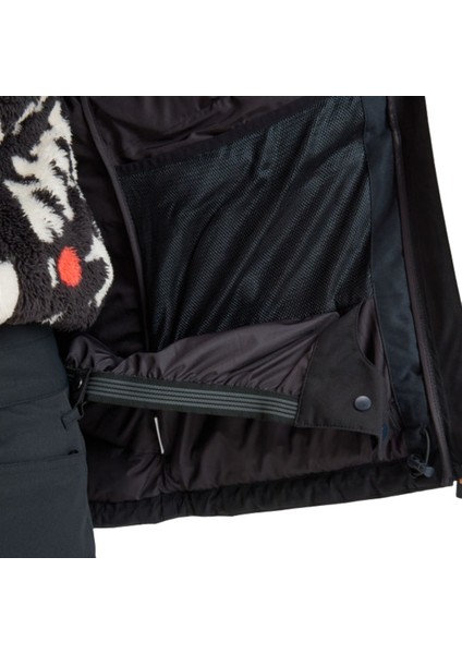 Snowyhill Puffy Jk Kadın Siyah Snowboard Ceketi
