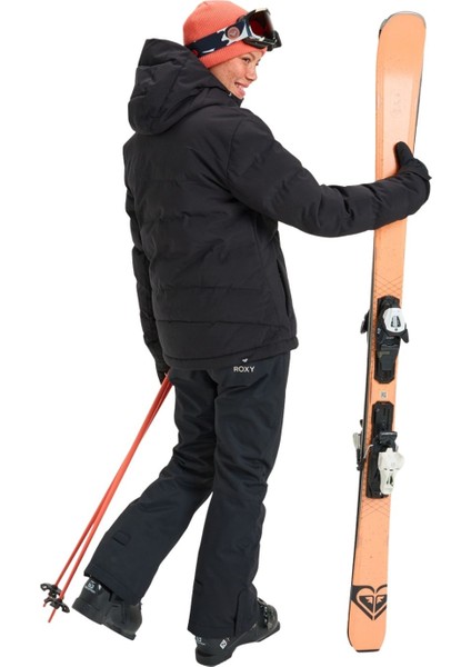 Snowyhill Puffy Jk Kadın Siyah Snowboard Ceketi