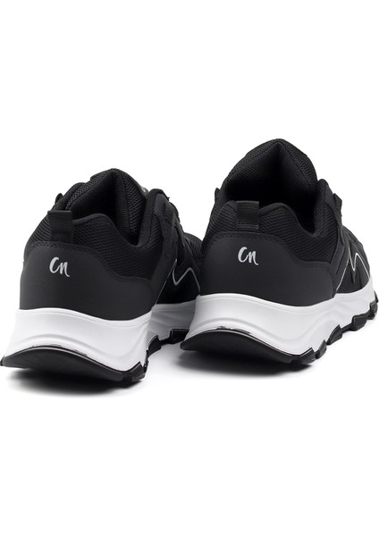 Erkek Siyah Beyaz Spor Ayakkabı Rahat Günlük Sneaker Yürüyüş Koşu Hafif Taban Bağcıklı fırsatları