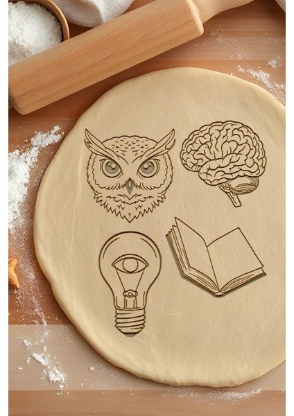 Zeki Seti Kurabiye Kalıbı, Hamur Şekillendirici, Bisküvi Kalıbı, Kolay Kesim Ucu