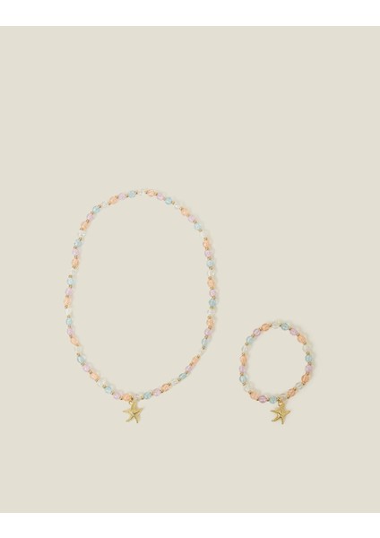 Deniz Yıldızı Bileklik Kolye Set