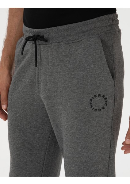 Erkek Antrasit Melanj Slim Fit 3 Iplik Düz Paça Eşofman Altı 50317670-VR081 indirimleri