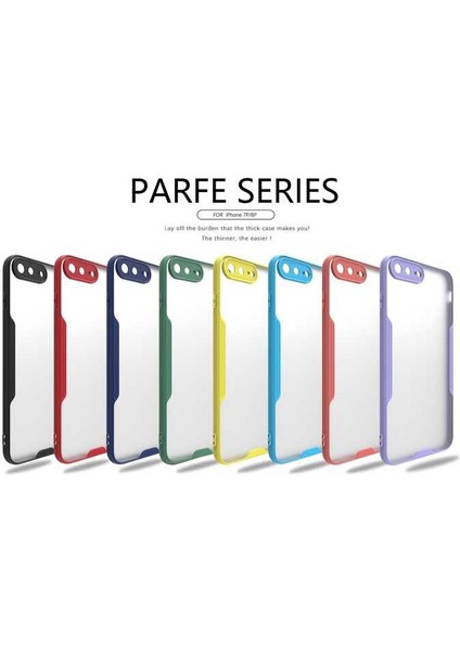 iPhone 7 Plus Kılıf Omsy Parfe Kapak-Mavi fiyatları