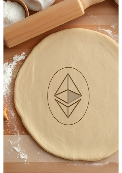 Etherium Kurabiye Kalıbı, Hamur Şekillendirici, Bisküvi Kalıbı, Kolay Kesim Ucu