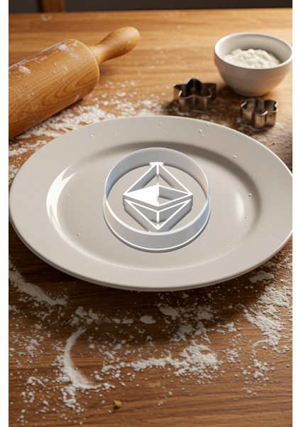Etherium Kurabiye Kalıbı, Hamur Şekillendirici, Bisküvi Kalıbı, Kolay Kesim Ucu modelleri