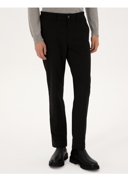Erkek Siyah Regular Fit Kanvas Pantolon 50317282-VR046 fiyatları