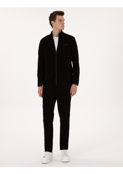 Erkek Siyah Slim Fit Polar Eşofman Altı 50317690-VR046 modelleri