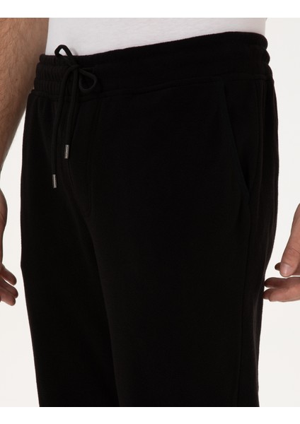 Erkek Siyah Slim Fit Polar Eşofman Altı 50317690-VR046 indirimleri