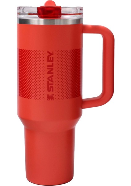 The Quencher Protour Flip Straw Tumbler Pipetli Termos 1,2 L Kırmızı