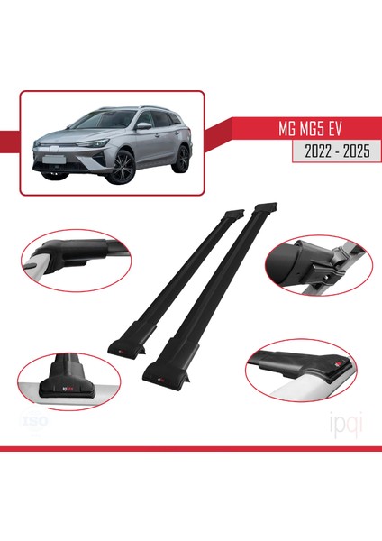 Mg 5 Ev 2022 ve Sonrası ile Uyumlu Fly Model Ara Atkı Tavan Barı Siyah 2 Adet fırsatları