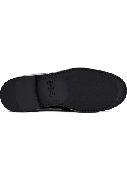 Erkek Siyah Deri Casual Loafer 25WFD724622 fırsatları