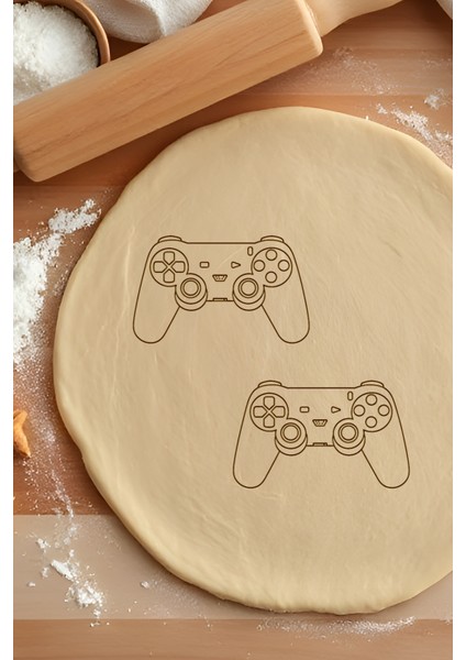 Oyun Konsolu Kurabiye Kalıbı, Hamur Şekillendirici, Bisküvi Kalıbı, Kolay Kesim Ucu