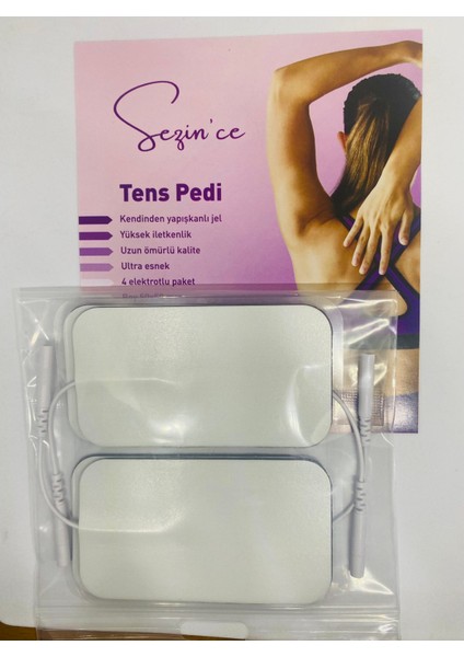 Tens Elektrot Tens Pedi 5x9 cm 4'lü 2 Paket. Köpük Yüzey fiyatları