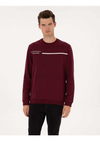 Erkek Bordo Regular Fit Bisiklet Yaka Sweatshirt 50317675-VR014 modelleri